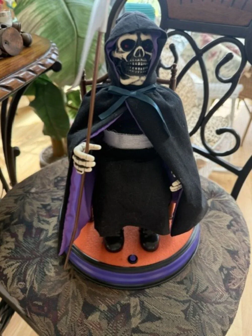 VTG Telco The Grim Reaper Original Motion-ettes Halloween Decoration 1997 W Box